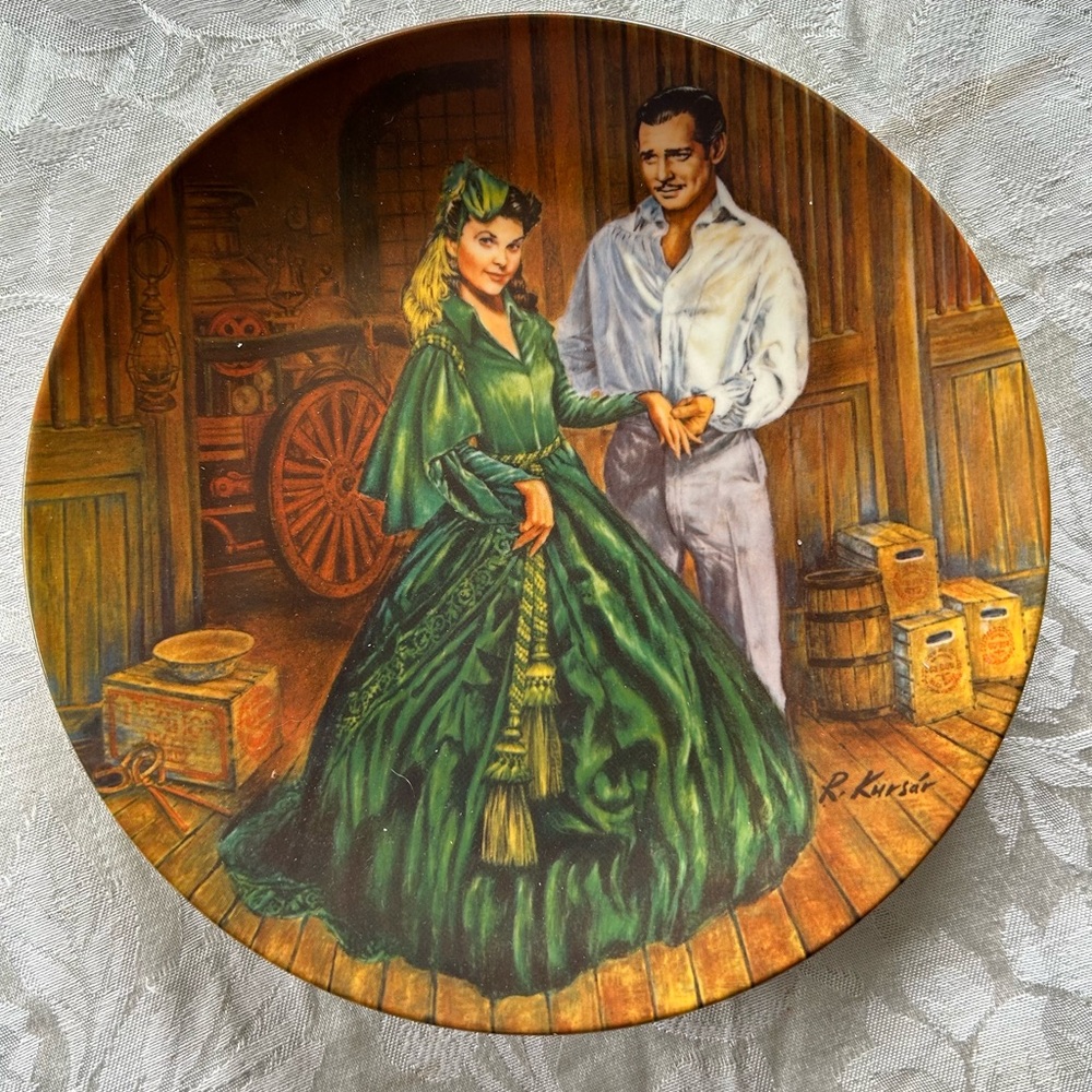 Gone with the Wind Numbered Decorative Plate.